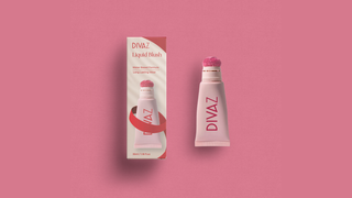 Blush lichid Liquid Blush Petal DIVAZ, flaconul produsului
