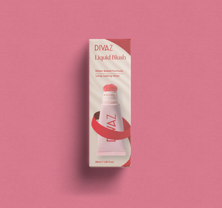 Blush lichid Liquid Blush Coral DIVAZ, ambalaj