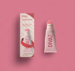 Blush lichid Liquid Blush Bubble DIVAZ, flaconul produsului