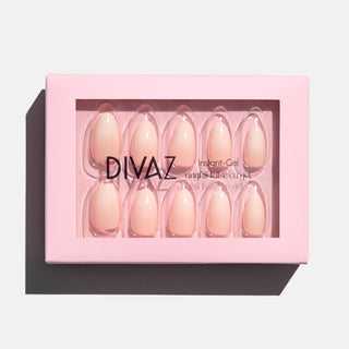 Pink Gradient, set de unghii false press-on cu aspect de gel