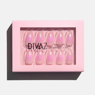 Rosy Mauve, set de unghii false press-on cu aspect de gel