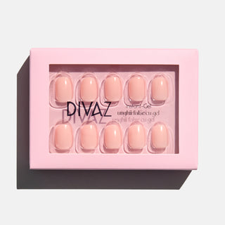 Pink Pearl, set de unghii false press-on cu aspect de gel