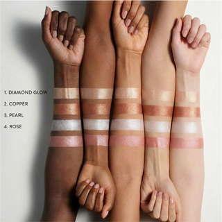 Iluminator Highlighter Rose DIVAZ, nuanta si finisajul