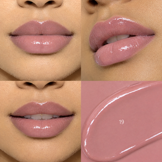 Lip gloss 19 DIVAZ aplicat pe buze