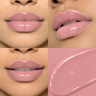 Lip gloss 35 DIVAZ aplicat pe buze