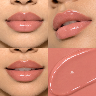 Lip gloss 36 DIVAZ aplicat pe buze
