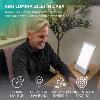 Verilux HappyLight Luxe 10,000 Lux Light Therapy Lamp