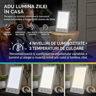 Verilux HappyLight Luxe 10,000 Lux Light Therapy Lamp